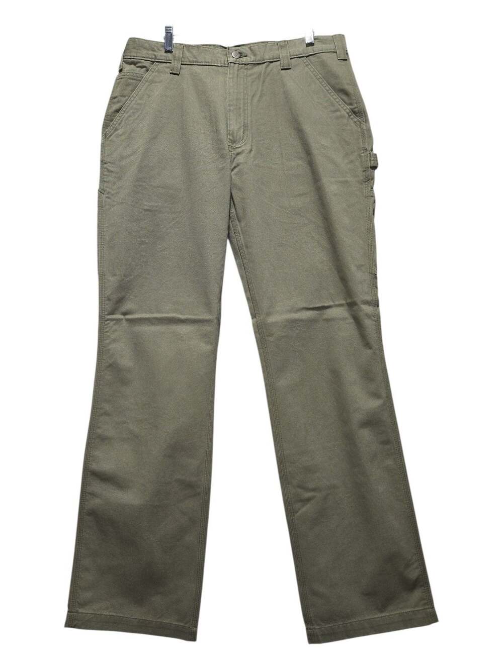 Carhartt B324-ARG Relaxed Fit Carpenter Pants, 36x34, Olive Green Canvas